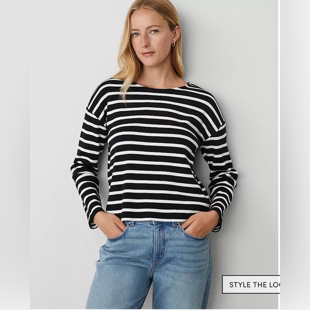 Ann Taylor Weekend Striped Shirt